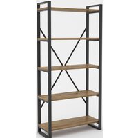 Стеллаж Hype Mebel Стандарт-2 50x170 (черный/дуб галифакс олово) — Chaika Market