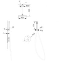 Душевая система  Abber Wasser Kreis AF8121G (золото матовое) - Изображение №4 — Chaika Market