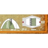 Кемпинговая палатка AVI-Outdoor Haldor 2895-NK - Изображение №4 — Chaika Market
