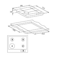 Варочная панель Weissgauff HGG 640 XR - Изображение №4 — Chaika Market