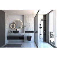 Унитаз подвесной Abber Bequem AC1100MB-AC0105-AC0121MB (с кнопкой смыва) - Изображение №4 — Chaika Market