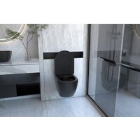 Унитаз подвесной Abber Bequem AC1100MB-AC0105-AC0121MB (с кнопкой смыва) - Изображение №3 — Chaika Market