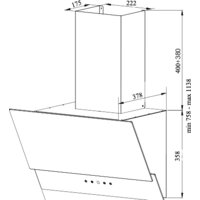 Кухонная вытяжка Grand Gloucester 60 (черный/нержавеющая сталь) - Изображение №2 — Chaika Market