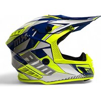 Мотошлем AIM RH855 Fiber Glass Tondo RH855T-BYW-XXXL (XXXL, синий/желтый/белый) - Изображение №5 — Chaika Market