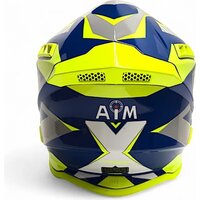 Мотошлем AIM RH855 Fiber Glass Tondo RH855T-BYW-XXXL (XXXL, синий/желтый/белый) - Изображение №4 — Chaika Market