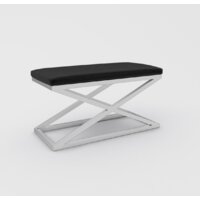 Банкетка Hype Mebel Трингл (белый/черный) — Chaika Market