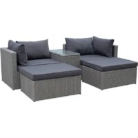 Набор садовой мебели Garden Story Драмен GS009 (ротанг серый/серый) — Chaika Market