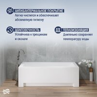 Ванна Lauter Estelle 170 21206070 (с ножками, серым подголовником) - Изображение №5 — Chaika Market