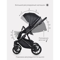 Универсальная коляска Riko Basic Delta Ecco (3 в 1, 15/black) - Изображение №13 — Chaika Market