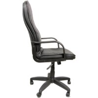 Офисное кресло Деловая обстановка Дипломат Стандарт (черный, кожа люкс) - Изображение №2 — Chaika Market