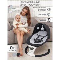 Шезлонг Amarobaby Teddy Swing AB24-22TED/09 (черный) - Изображение №9 — Chaika Market