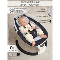 Шезлонг Amarobaby Teddy Swing AB24-22TED/09 (черный) - Изображение №8 — Chaika Market
