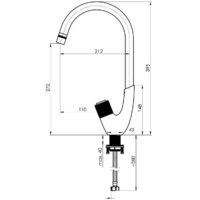 Смеситель Rubineta Swan-33(BK) SW0068 - Изображение №3 — Chaika Market