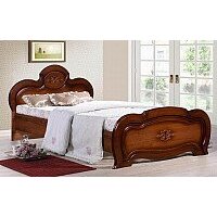 Кровать ФорестДекоГрупп Щара 120 СП002-07 (орех) - Изображение №2 — Chaika Market