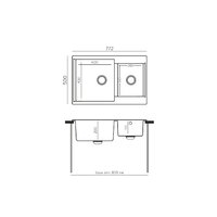 Кухонная мойка Polygran Brig 772 (кремовый) - Изображение №4 — Chaika Market