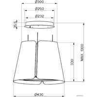 Кухонная вытяжка Faber Beat BK Matt F45 345.0612.337 - Изображение №3 — Chaika Market