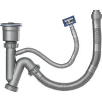 Кухонная мойка Saniteco 6045 Nano + Spike F9S07000 (хром, с сифоном, дозатором и коландером) - Изображение №8 — Chaika Market