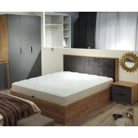 Кровать Трия Хилтон универсальная тип 1 160x200 (дуб крафт золотой/велюр серый) - Изображение №11 — Chaika Market