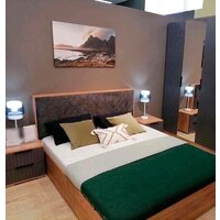 Кровать Трия Хилтон универсальная тип 1 160x200 (дуб крафт золотой/велюр серый) - Изображение №6 — Chaika Market