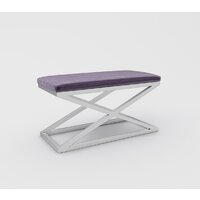 Банкетка Hype Mebel Трингл (белый/фиолетовый) — Chaika Market