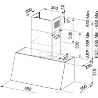 Кухонная вытяжка Franke Trendline Plus BK 70 321.0536.200 - Изображение №2 — Chaika Market