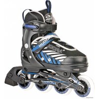 Роликовые коньки Hudora Leon (р. 37-40, черный/синий) — Chaika Market