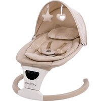 Шезлонг Amarobaby Teddy Swing AB24-22TED/03 (бежевый) — Chaika Market