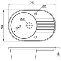 Кухонная мойка БелЭворс Rondo L + смеситель W74004-2 + дозатор L405F (черный) - Изображение №9 — Chaika Market