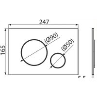 Панель смыва Alcaplast M675 (золотой) - Изображение №2 — Chaika Market