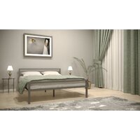 Кровать ИП Князев Наргиз 90x200 (серый) - Изображение №2 — Chaika Market