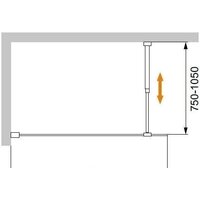 Стеклянная шторка для ванны Cezares LIBERTA-V-1-80/155-C-Cr - Изображение №2 — Chaika Market