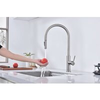 Смеситель Paulmark Senso Se215180-BS (стальной/нержавеющая сталь) - Изображение №5 — Chaika Market