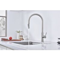 Смеситель Paulmark Senso Se215180-BS (стальной/нержавеющая сталь) - Изображение №3 — Chaika Market