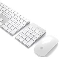 Цифровой блок Satechi Aluminum Slim Rechargeable Bluetooth Keypad (серебристый) - Изображение №4 — Chaika Market