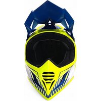 Мотошлем AIM RH855 Fiber Glass Tondo RH855T-BYW-XL (XL, синий/желтый/белый) - Изображение №6 — Chaika Market