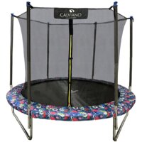 Батут Calviano Smile 252 см-8FT INSIDE с внутренней сеткой складной — Chaika Market