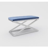 Банкетка Hype Mebel Трингл (белый/синий) — Chaika Market