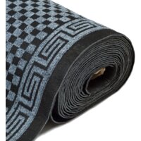 Ковровая дорожка SunStep Шашки 90x1200 35-301 (серый) - Изображение №2 — Chaika Market