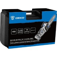 Аккумуляторная пила Deko DKCHS 40 PRO 084-2000 (с 2-мя АКБ, кейс) - Изображение №6 — Chaika Market