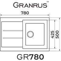 Кухонная мойка Granrus GR-780 (светло-серый) - Изображение №2 — Chaika Market