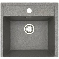 Кухонная мойка БелЭворс Rio + смеситель W74004-9 + дозатор L405-1 (серый/сатин) - Изображение №2 — Chaika Market