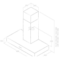 Кухонная вытяжка Elica Spot Urban Zinc/A/90 - Изображение №5 — Chaika Market