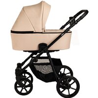 Универсальная коляска Pituso Tossa 2 в 1 (кожа, latte) — Chaika Market