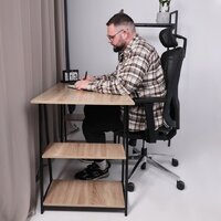 Офисное кресло AksHome Magnus (сетка, черный/алюминий) - Изображение №11 — Chaika Market