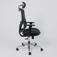 Офисное кресло AksHome Magnus (сетка, черный/алюминий) - Изображение №18 — Chaika Market