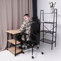 Офисное кресло AksHome Magnus (сетка, черный/алюминий) - Изображение №12 — Chaika Market