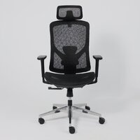 Офисное кресло AksHome Magnus (сетка, черный/алюминий) - Изображение №16 — Chaika Market