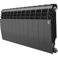 Биметаллический радиатор Royal Thermo Biliner B 350 Черный - 12 секций — Chaika Market