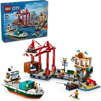 Конструктор LEGO City 60422 Морской порт с грузовым судном - Изображение №2 — Chaika Market