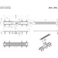 Трап/канал AM.PM Prime Flow W02SC-P11-060-01SB - Изображение №12 — Chaika Market